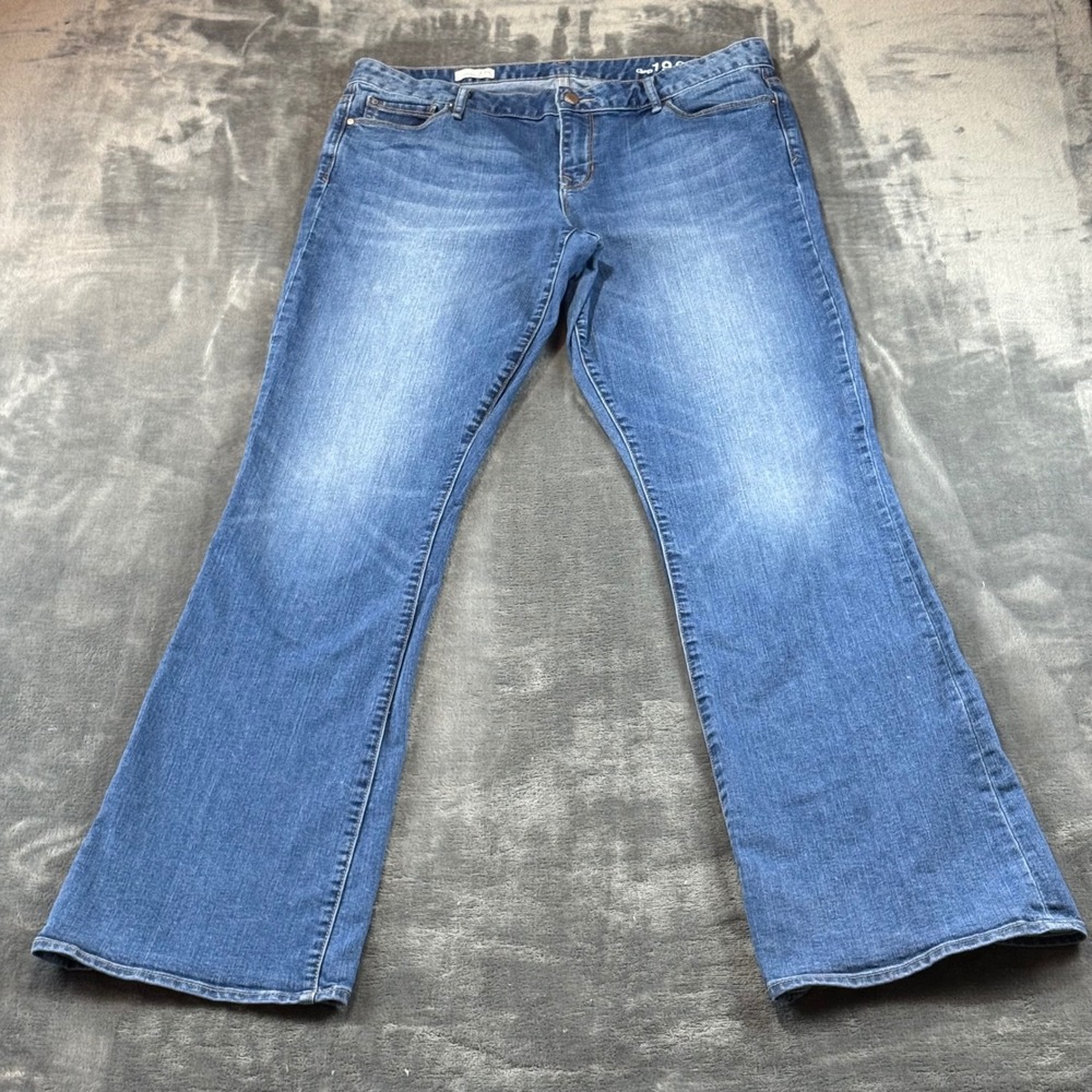 Gap 1969 Perfect Boot Jeans Womens 33XL Light Wash Blue Denim Bootcut Stretch